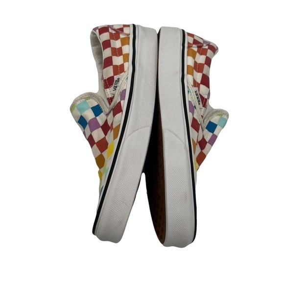 Vans Checkerboard Multi Colored Slip-On Skater Shoes Size 5.5 Women's (4 Men's) - Picture 6 of 8